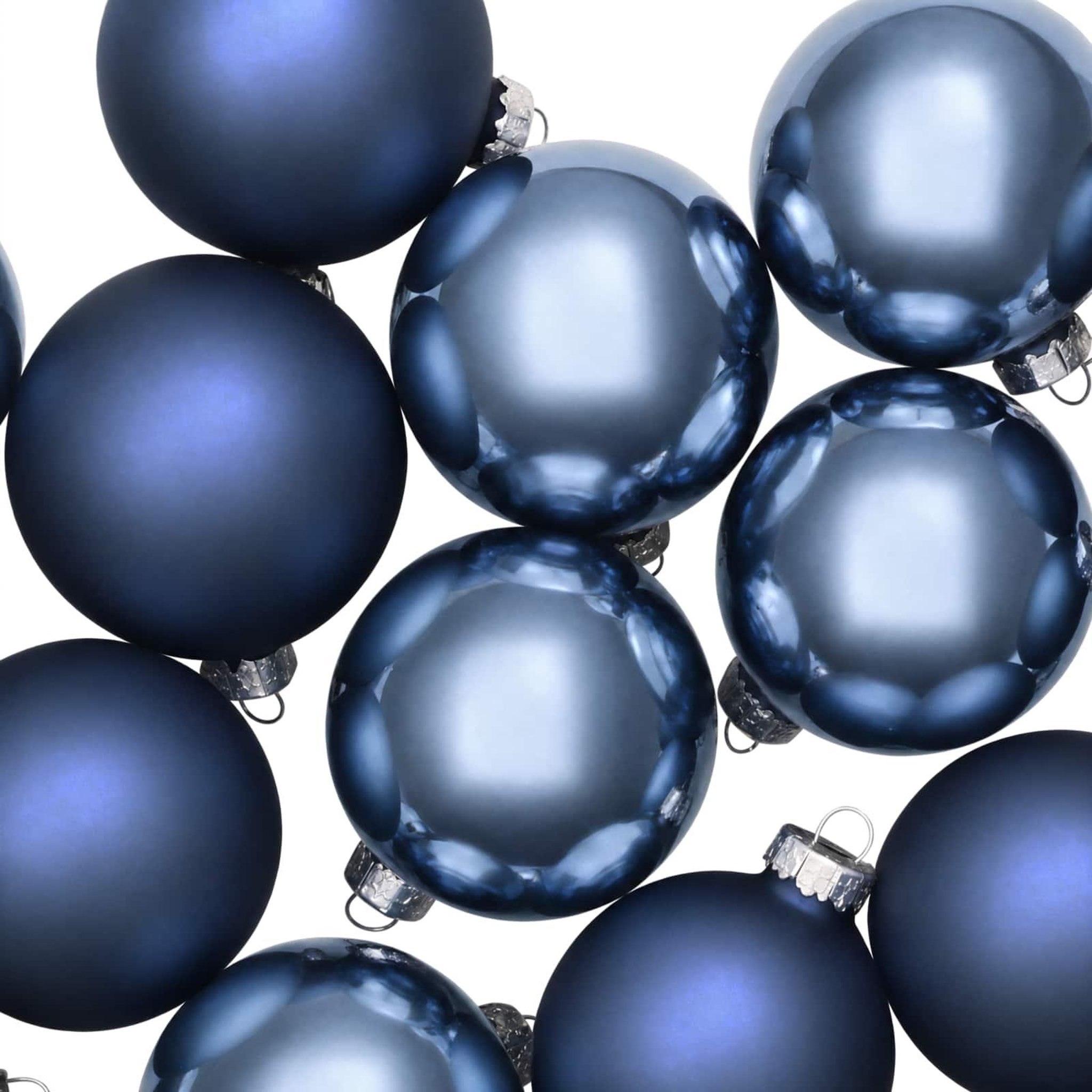 Voir la diapositive 5 : VIDAXL Ensemble de boules de Noël 30 pc Bleu 6 cm Polystyrene