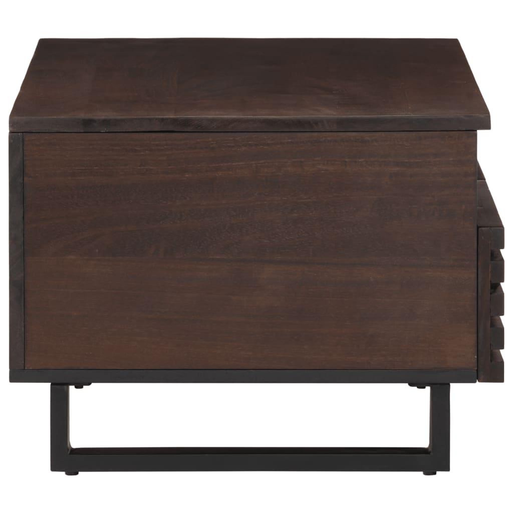 Voir la diapositive 3 : VIDAXL Table basse marron 80x55x40 cm bois de massif manguier