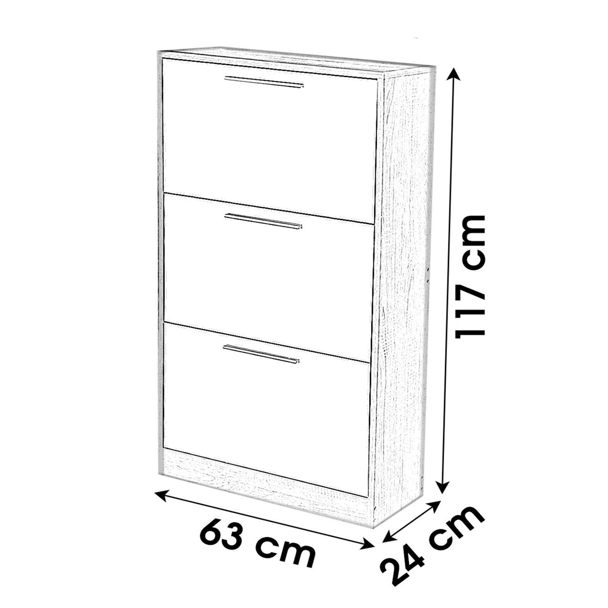 Voir la diapositive 3 : TOILINUX Meuble à chaussure design bois Pratik