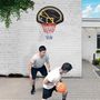 Voir la diapositive 2 : BUMBER Panneau de basket MEMPHIS Intérieur/Extérieur avec fixation incluses ⌀ 38 cm