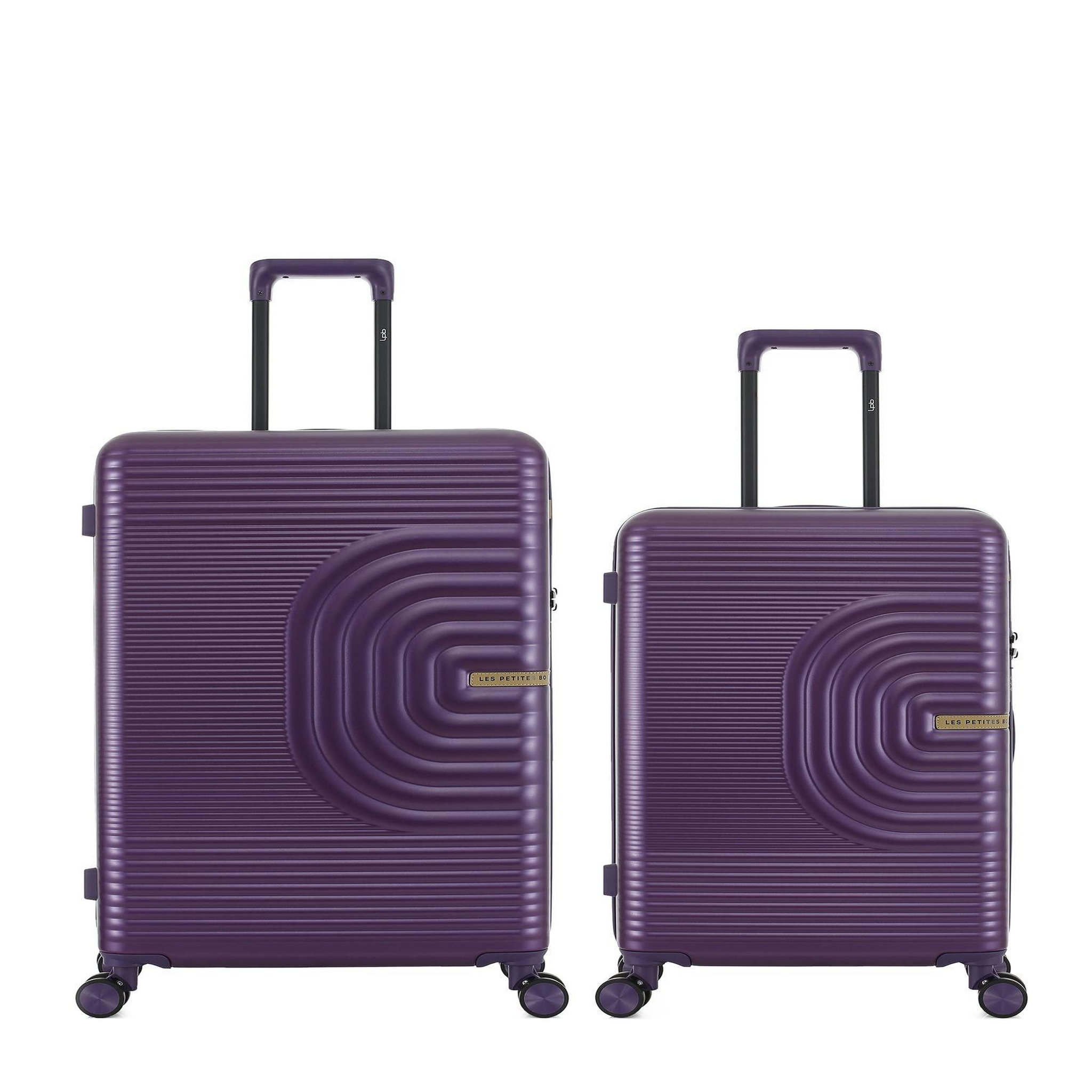LES P'TITES BOMBES LPB Lot de 2 Valises Rigides Grand Format et Taille Moyenne CELIA