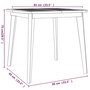 Voir la diapositive 6 : VIDAXL Table de jardin 85x85x75 cm Bois d'acacia solide
