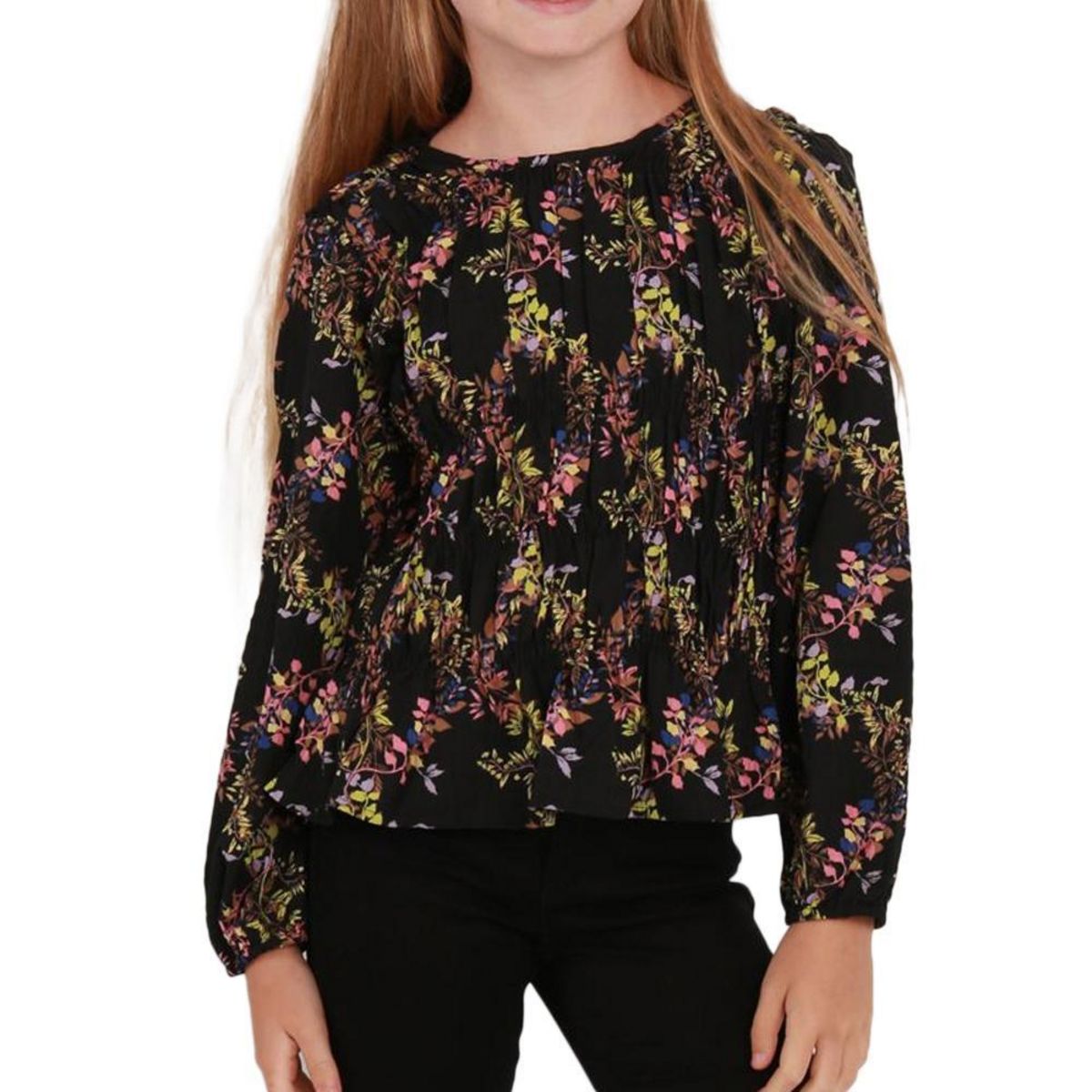Vero Moda T Shirt Manches Longues  à Motifs Fille Vero Moda Lova