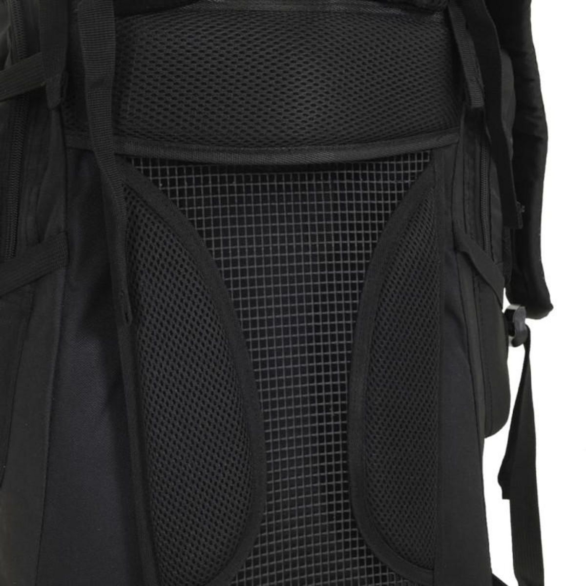 VIDAXL Sac à dos de randonnée noir 80 L tissu oxford