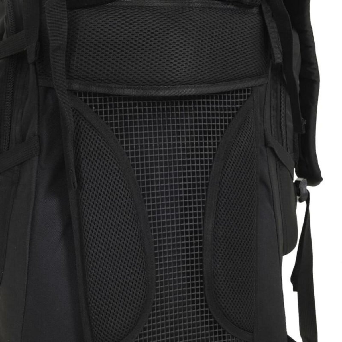 VIDAXL Sac à dos de randonnée noir 80 L tissu oxford