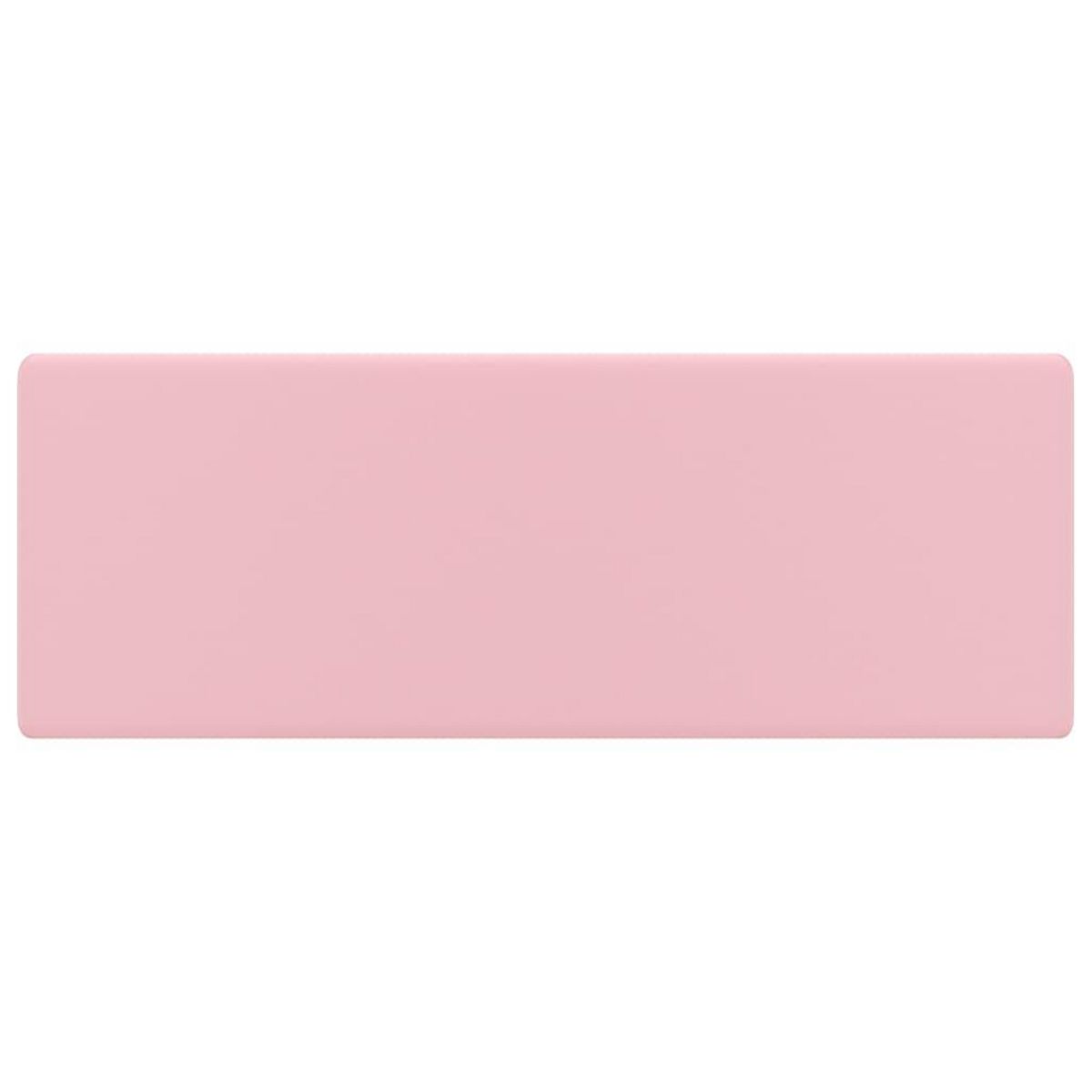 VIDAXL Lavabo carre de luxe a trop-plein Rose mat 41x41 cm Ceramique