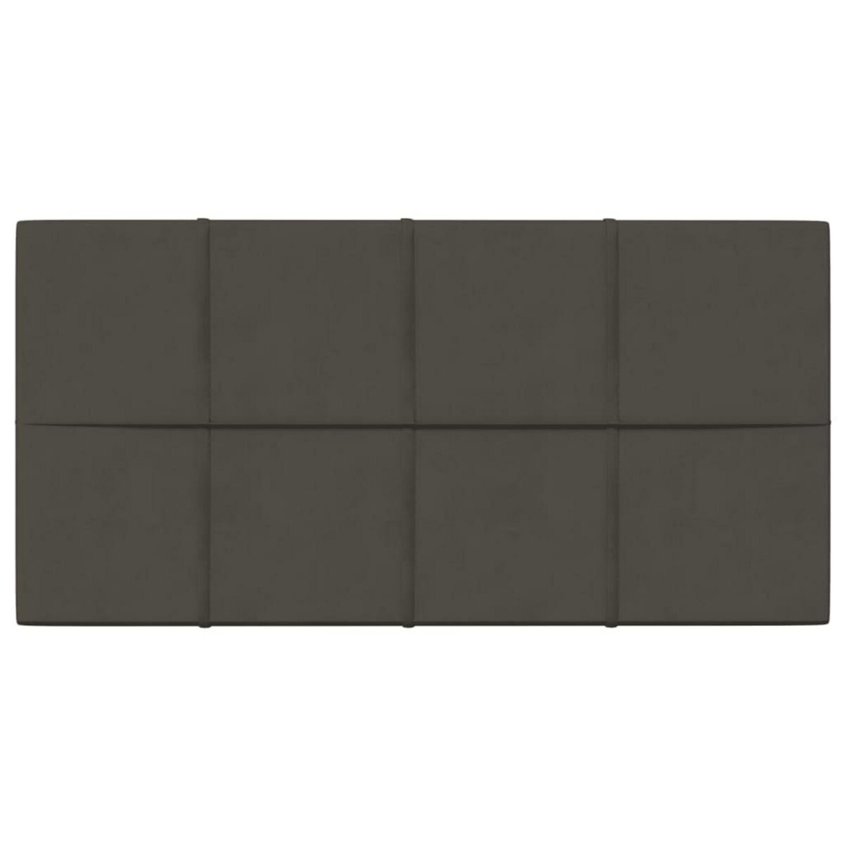 VIDAXL Panneaux muraux 12 pcs Gris fonce 60x30 cm Velours 2,16 m^2