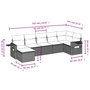 Voir la diapositive 3 : VIDAXL Salon de jardin avec coussins 7 pcs gris resine tressee