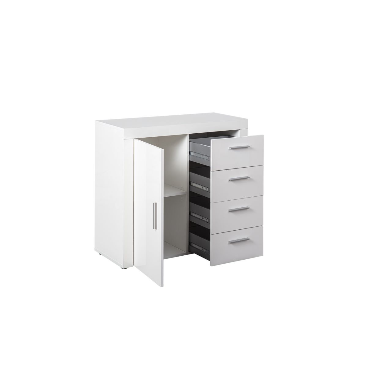 Commode 1 porte 4 tiroirs L94cm BETTI