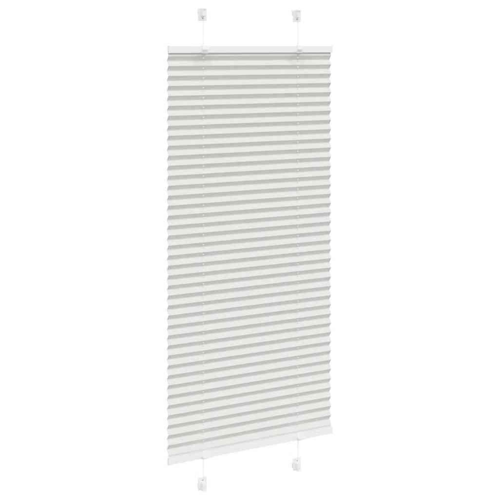 Voir la diapositive 3 : VIDAXL Store plisse gris clair 65x150 cm largeur du tissu 64,4 cm
