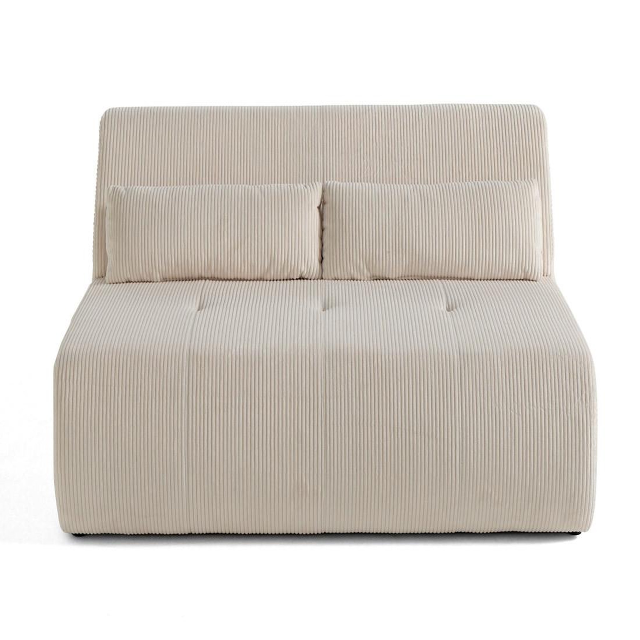Voir la diapositive 1 : LISA DESIGN Onyx - canapé droit 2 places - en velours côtelé
