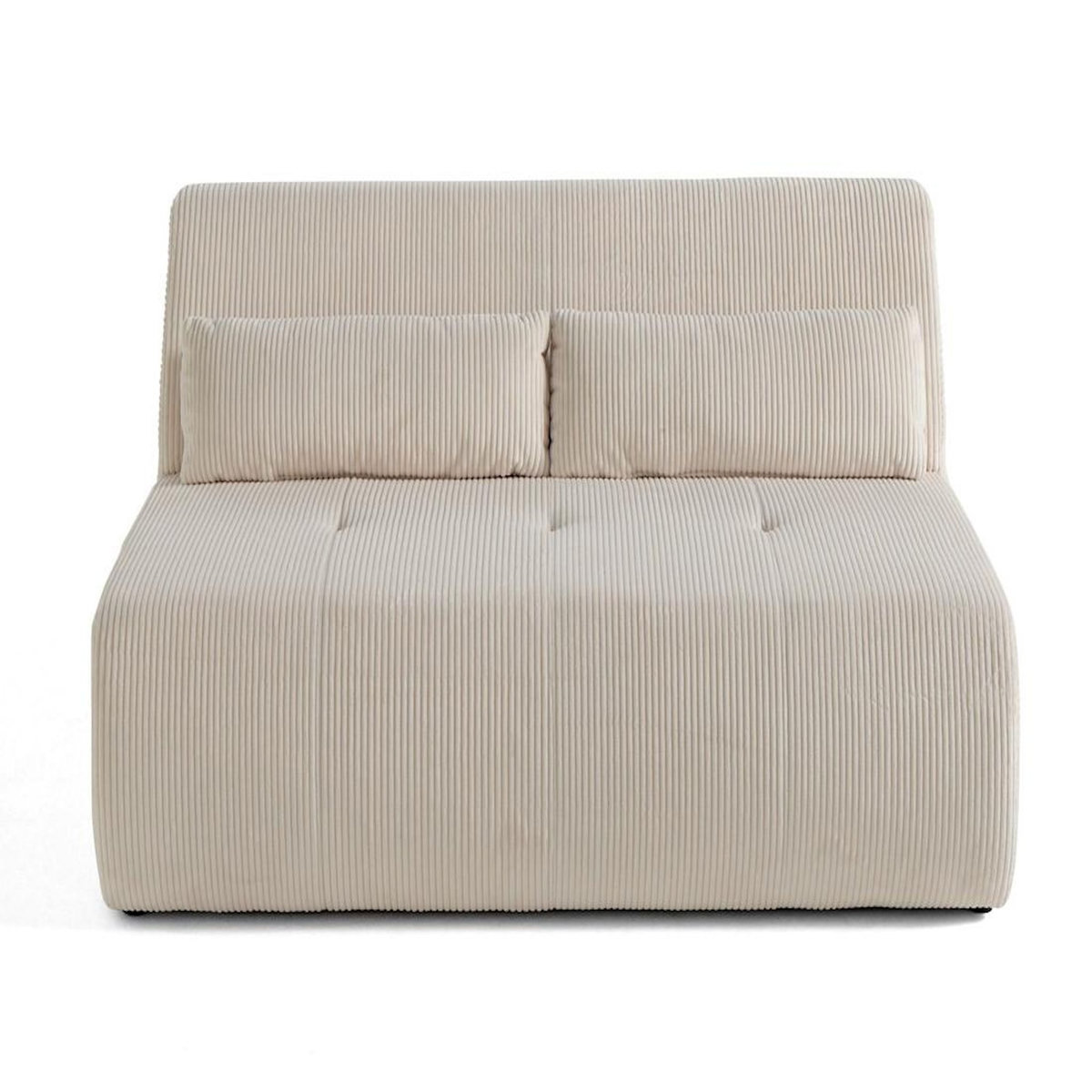 LISA DESIGN Onyx - canapé droit 2 places - en velours côtelé