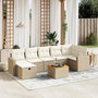 Voir la diapositive 1 : VIDAXL Salon de jardin avec coussins 8 pcs beige resine tressee
