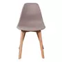 The Home Deco Factory Chaise scandinave Coque - H. 83 cm - Taupe