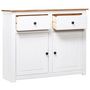 Voir la diapositive 3 : VIDAXL Buffet Blanc 93x40x80 cm Pin Gamme Panama