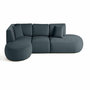 Voir la diapositive 1 : LISA DESIGN Santorini - canapé modulable d'angle gauche - 5 places - en tissu texturé