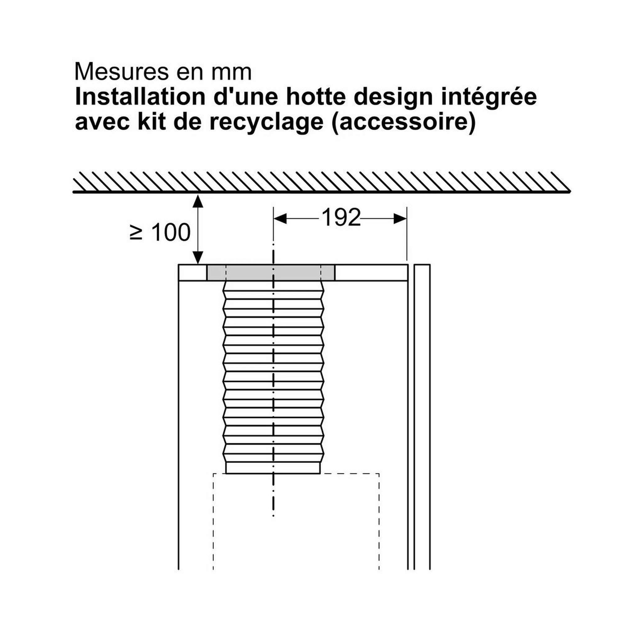 Voir la diapositive 3 : Siemens Kit de recyclage pour hotte - lz11ibj16