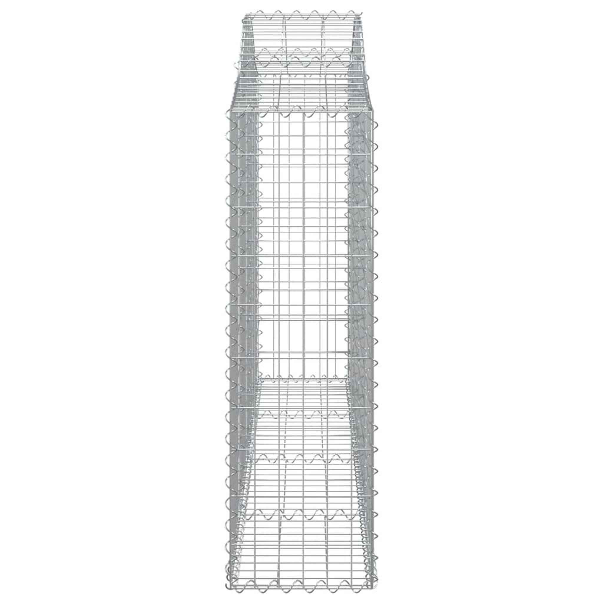 Voir la diapositive 4 : VIDAXL Panier de gabions arque 200x30x100/120 cm Fer galvanise