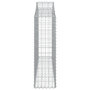 Voir la diapositive 4 : VIDAXL Panier de gabions arque 200x30x100/120 cm Fer galvanise