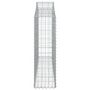 Voir la diapositive 4 : VIDAXL Panier de gabions arque 200x30x100/120 cm Fer galvanise