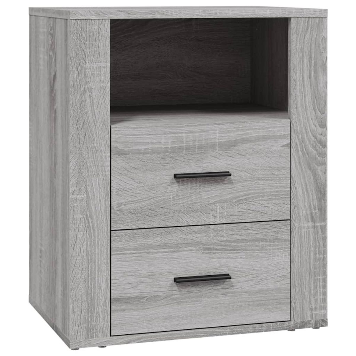 VIDAXL Table de chevet Sonoma gris 50x36x60 cm Bois d'ingenierie