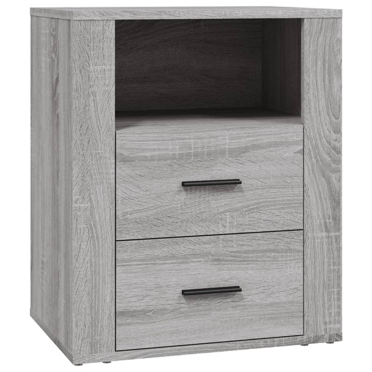 VIDAXL Table de chevet Sonoma gris 50x36x60 cm Bois d'ingenierie