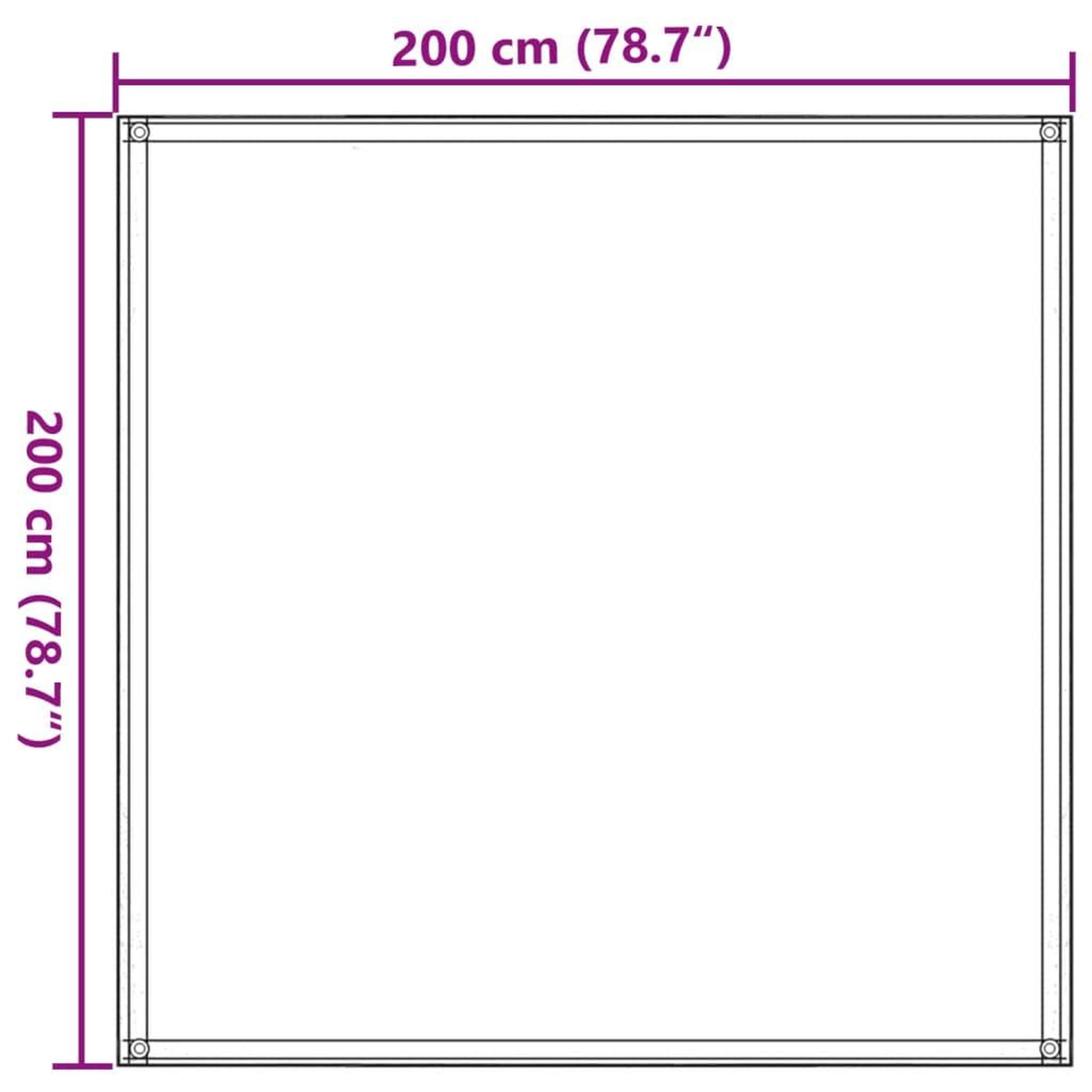 Voir la diapositive 6 : VIDAXL Tapis de tente 200x200 cm Noir