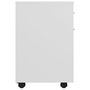 Voir la diapositive 5 : VIDAXL Armoire a roulettes Blanc 45x38x54 cm Bois d'ingenierie