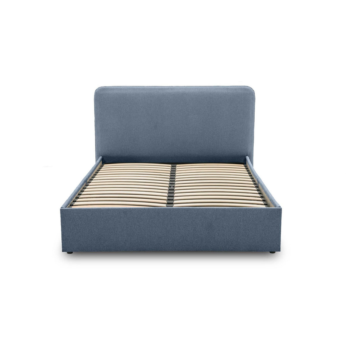 BEST MOBILIER Goyave - lit coffre - 140x190 - en tissu - sommier inclus