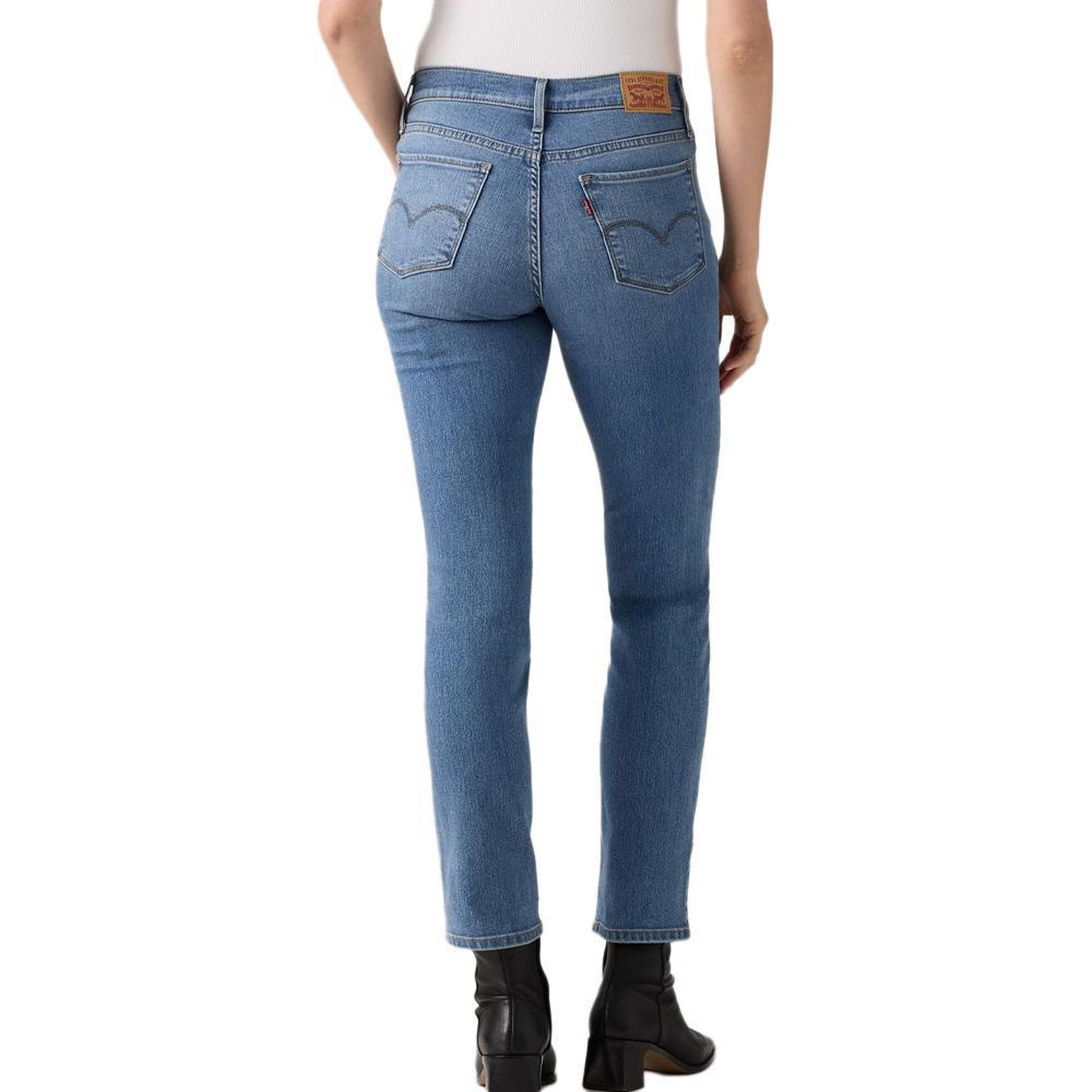 Voir la diapositive 2 : Levi's Jean 724  Femme Levi's Shaping Slim Med Indigo