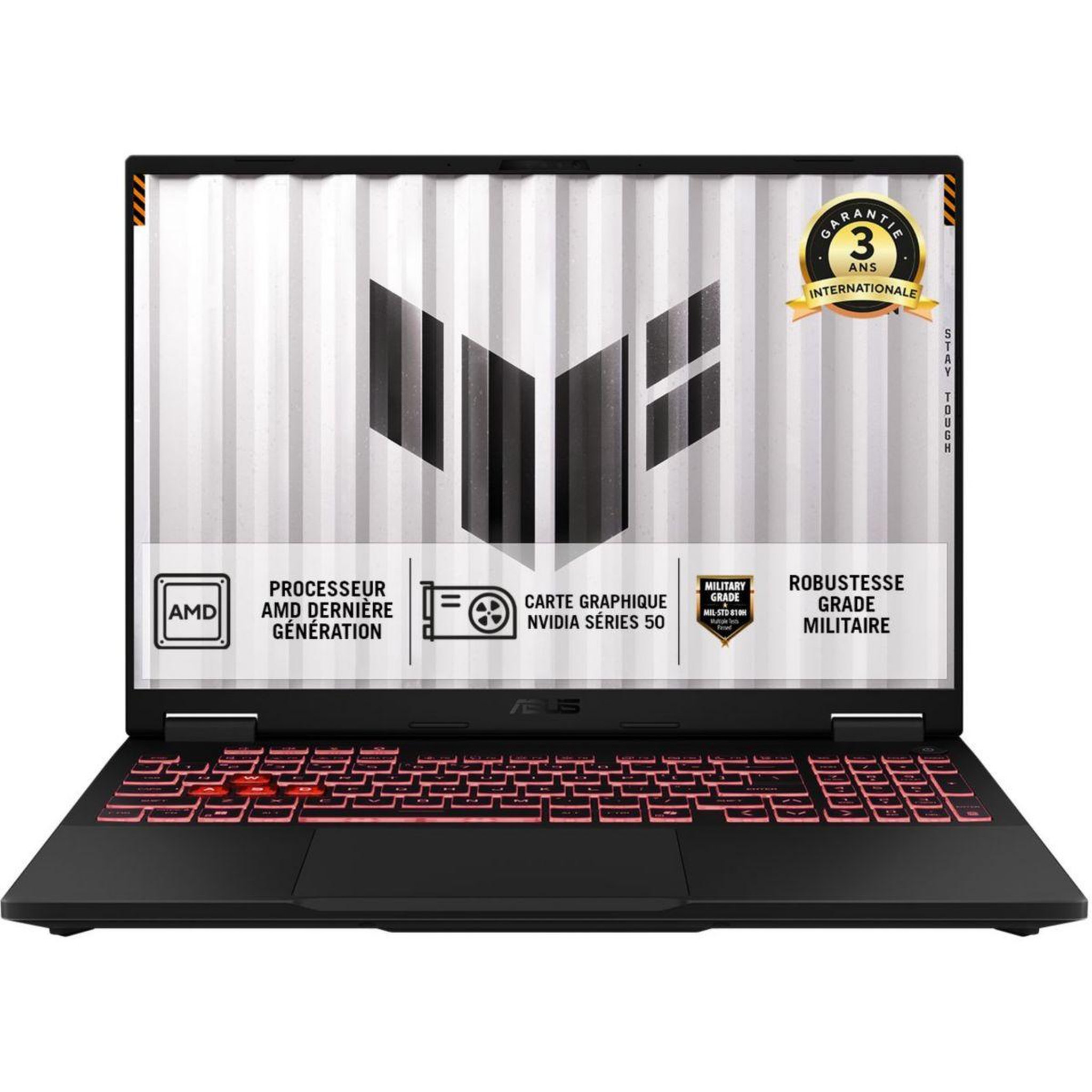 ASUS PC Gamer TUF A16  WUXGA 165Hz AMD Ryzen 9 8940HX Nvidia GeForce RTX 5060 32 Go RAM DDR5 SSD 1 To