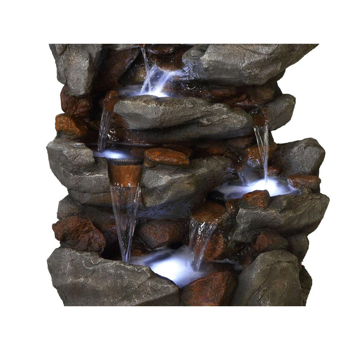 Ubbink Fontaine de jardin Bonorva bloc de rochers avec cascade et éclairage LED - Ubbink