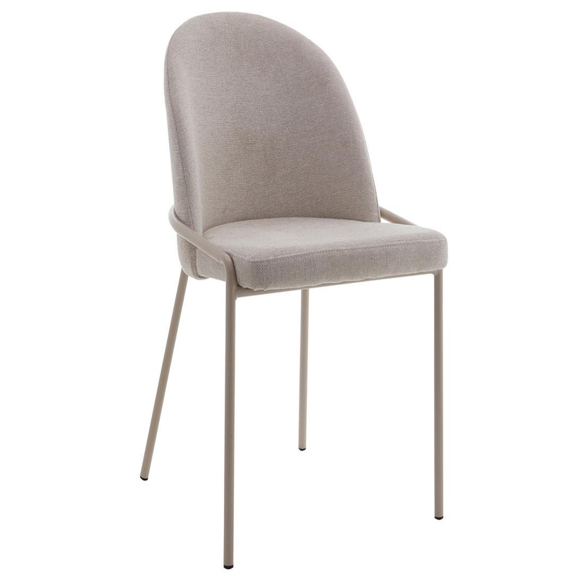 Voir la diapositive 4 : BEST MOBILIER Imelda - lot de 4 chaises - en tissu - beige