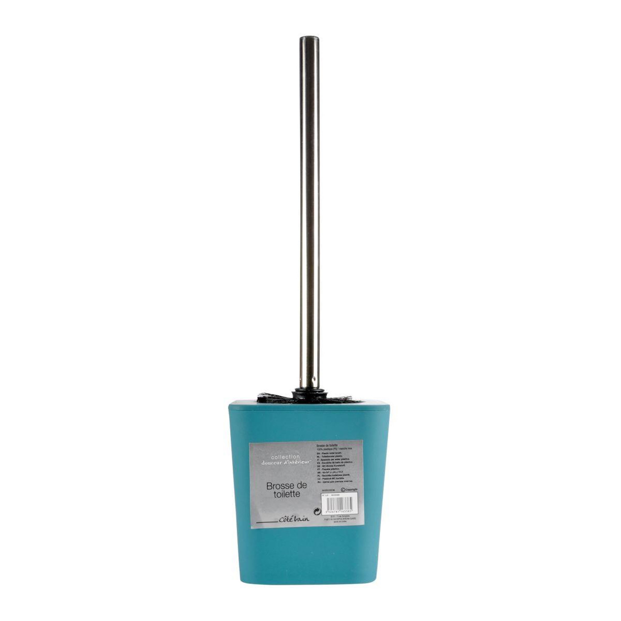 Voir la diapositive 2 : Douceur d'Intérieur Brosse WC Soft Touch  Vitamine  39cm Bleu Canard