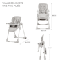 Voir la diapositive 6 : KINDERKRAFT Chaise haute bebe reglable pliante plateau amovib