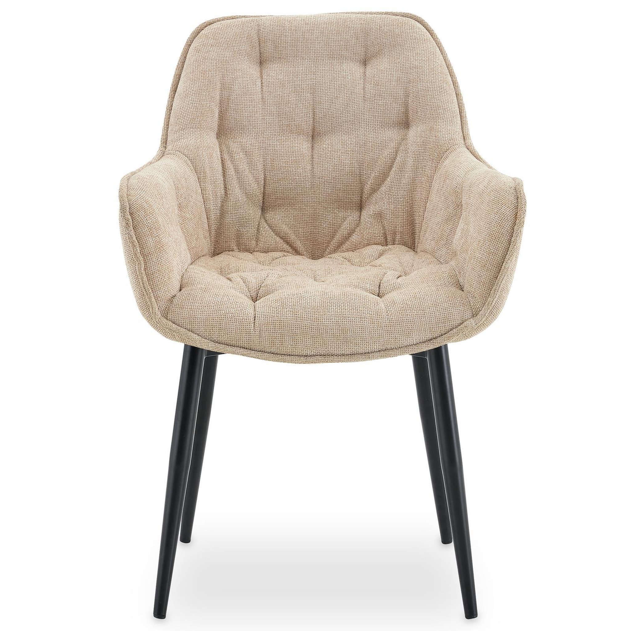 Voir la diapositive 4 : IDIMEX Lot de 2 chaises ARDEN de salle à manger en tissu