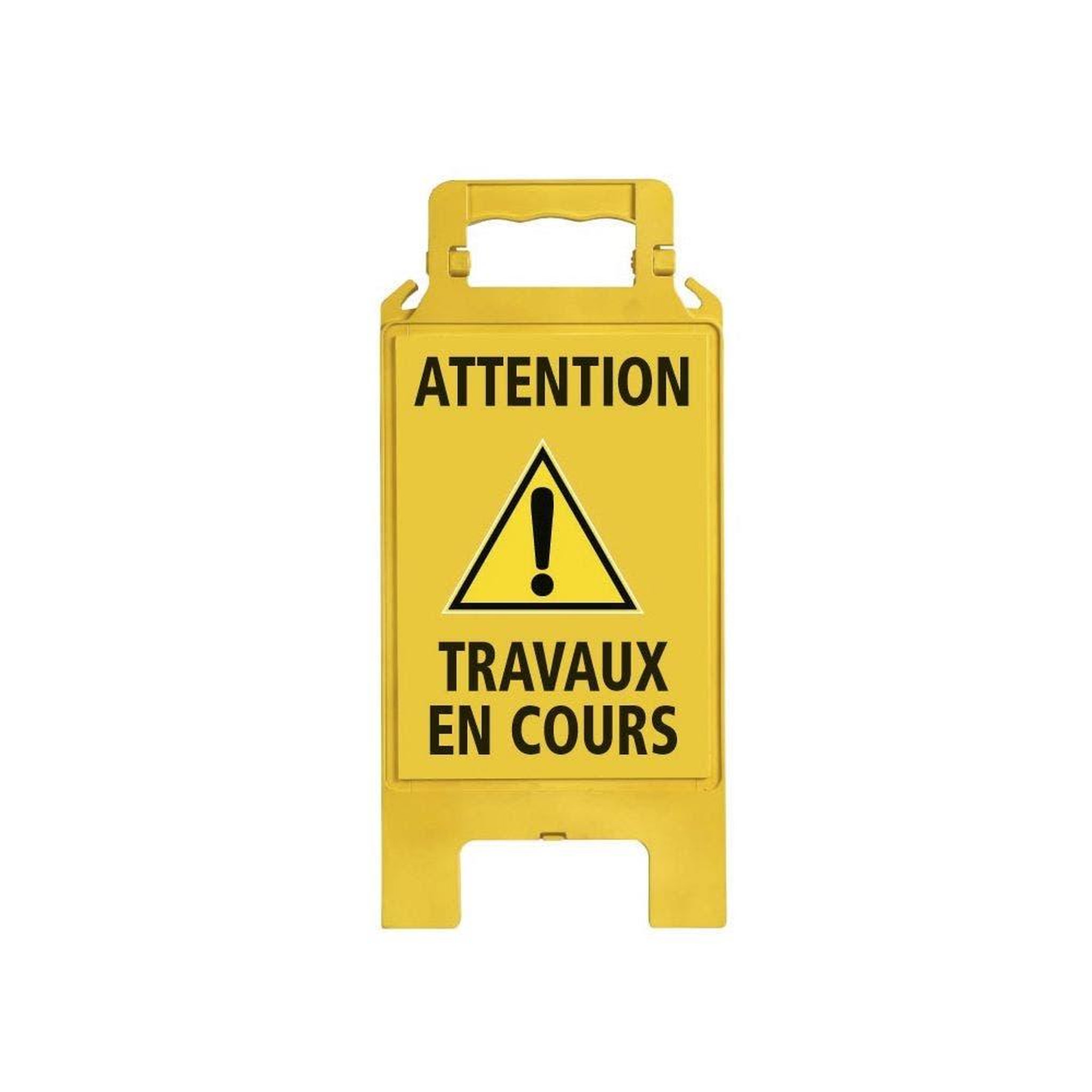 NOVAP Chevalet signalisation jaune ″attention travaux en cours″