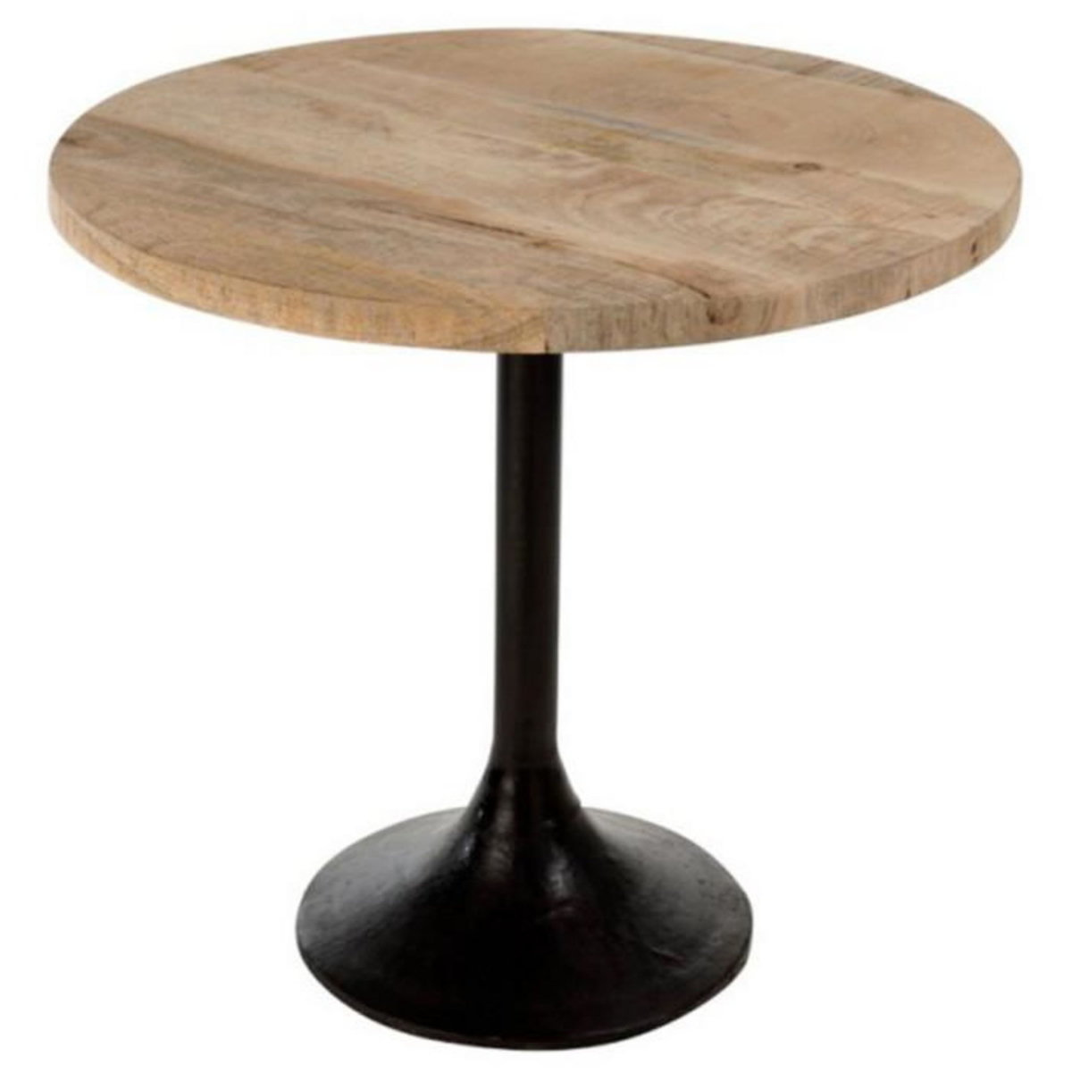 Paris Prix Table de Bar en Bois & Métal  Mocha  65cm Naturel