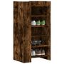 Voir la diapositive 1 : VIDAXL Armoire a chaussures chene fume 52x37,5x100cm bois d'ingenierie