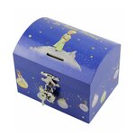 Trousselier Tirelire a Musique Le Petit Prince Etoiles - Bleu - Figurine Petit Prince