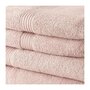 Voir la diapositive 3 : Today 2 Serviettes de toilette TODAY 50x90 + 2 Draps de bain 70x130 cm 100% Coton - Roses des sables