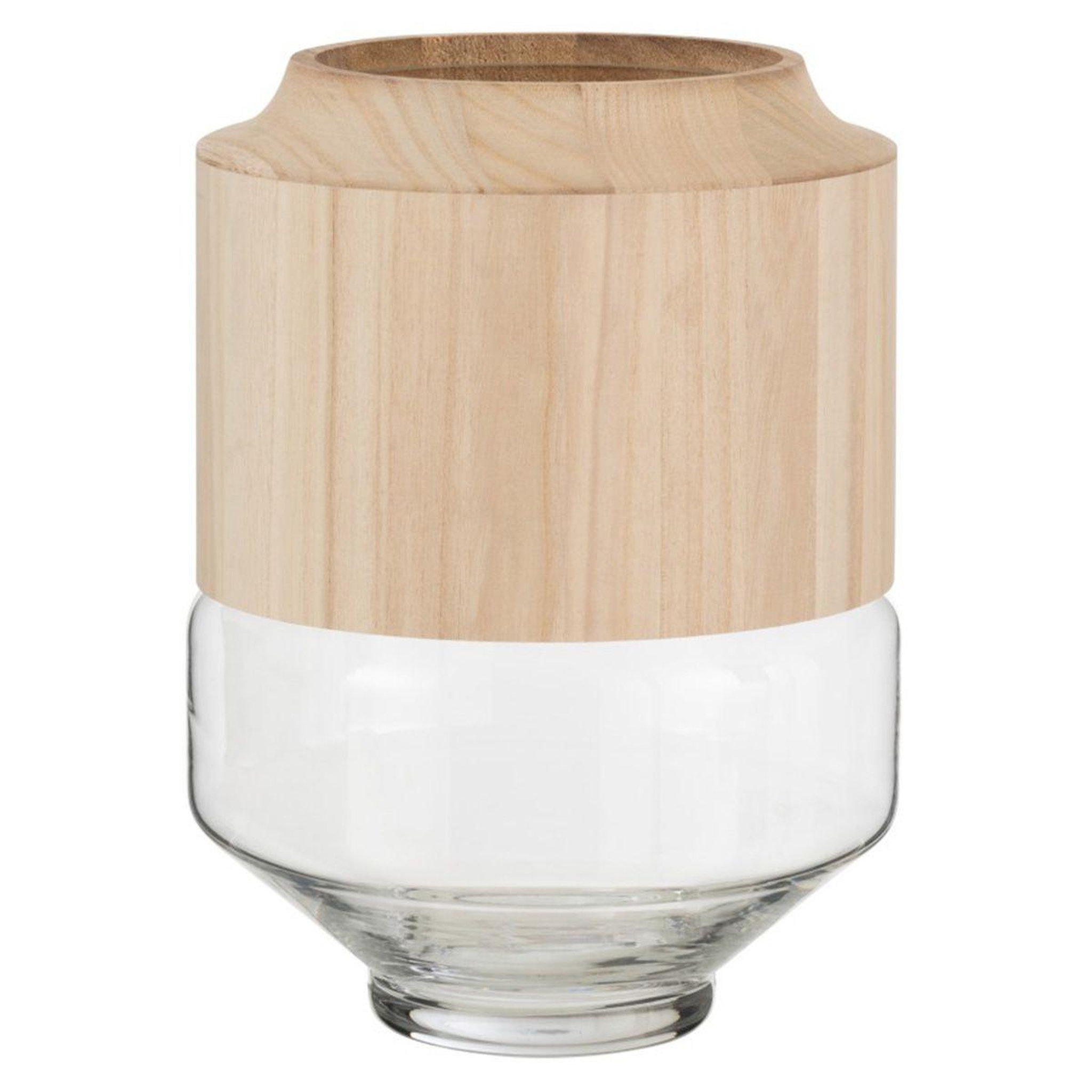 J-LINE Vase rond design  galupa  30cm marron clair
