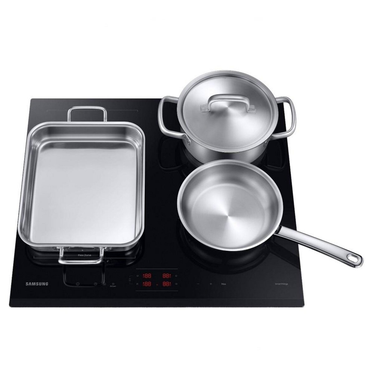 Samsung Table de cuisson induction 60cm 4 feux 7400w noir - nz64b5045gk