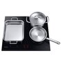 Voir la diapositive 4 : Samsung Table de cuisson induction 60cm 4 feux 7400w noir - nz64b5045gk