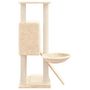 Voir la diapositive 4 : VIDAXL Arbre a chat avec griffoirs en sisal Creme 96 cm