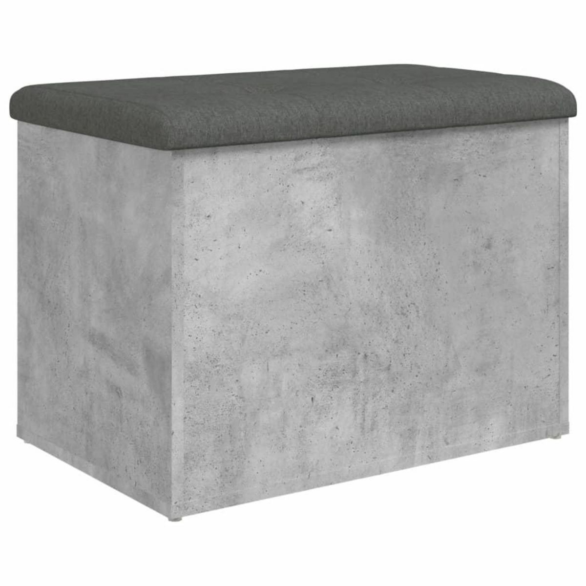 VIDAXL Banc de rangement gris beton 62x42x45 cm bois d'ingenierie