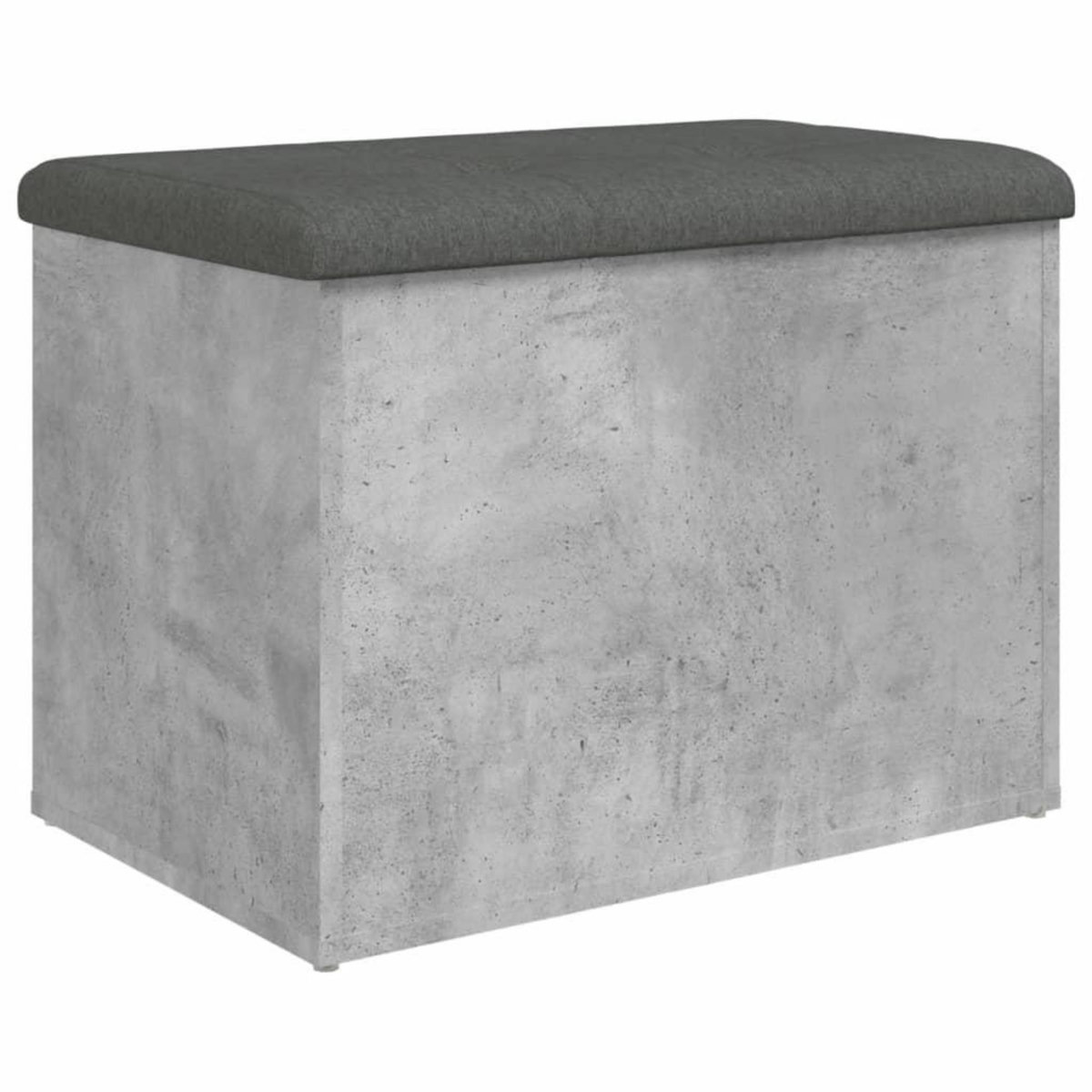 VIDAXL Banc de rangement gris beton 62x42x45 cm bois d'ingenierie