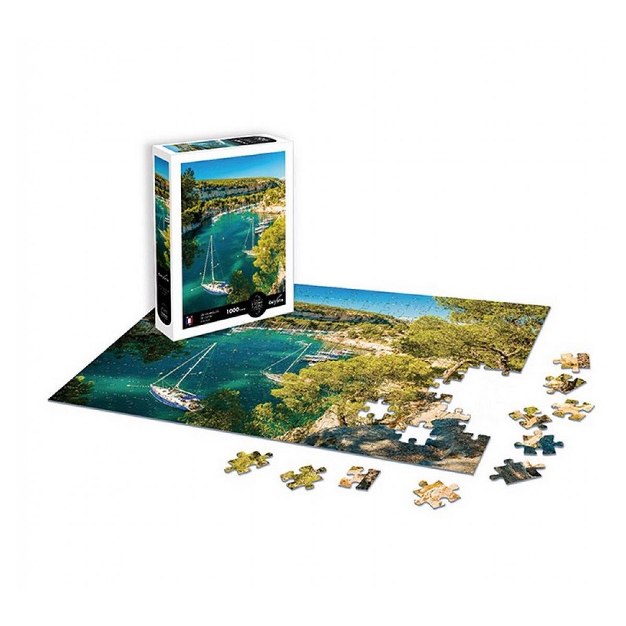 Voir la diapositive 2 : Sentosphere Puzzle Les calanques de Cassis - Cote d azur 1000p