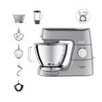 KENWOOD KENWOOD KVC85.124.SI - Robot patissier Titanium Chef Baker - 2 bols en inox 3,5L et 5L - Balance integree 6kg - Blender 1,8L - 1