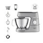 Voir la diapositive 1 : KENWOOD KENWOOD KVC85.124.SI - Robot patissier Titanium Chef Baker - 2 bols en inox 3,5L et 5L - Balance integree 6kg - Blender 1,8L - 1